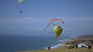 Unedited Sony A7s III 4K Test Footage - Paraglider Landing at the Torrey Pines Gliderport