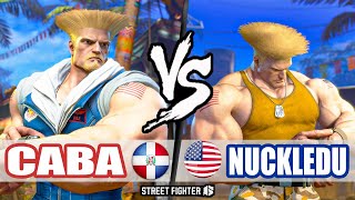 SF6 ➤ Caba (Guile) VS NuckleDu (Guile)【Street Fighter 6】