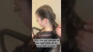 French Braids for hassle free hair all week #frenchbraid #frenchbraids #braids #braidstyles #hair