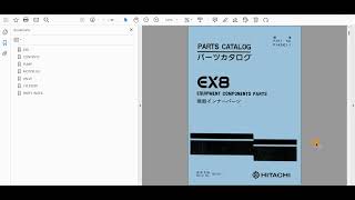 Hitachi EX8 Excavator Parts Catalog & Equipment Components Parts Catalog