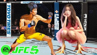 🐲 UFC5 Bruce Lee vs. Chinese Chicken UFC 5 - Super Fight 🐲