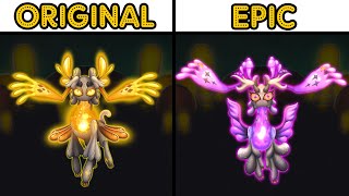 All Original Monsters Light Island Vs Epic Monsters, (Phosphoran_Phlox) | My Singing Monster