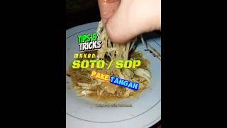 Tutorial: How to Eat Soup Without Spoon‼️ 😎 #shorts #fun #happy #eat #food #soto #soup #tips #tricks