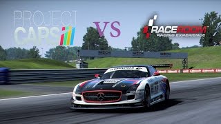 Project CARS vs. R3E - Mercedes SLS GT3 | Oschersleben