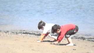 Parker and Kayan on The Beach