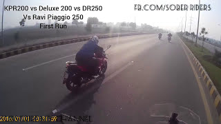 Zxmco KPR 200 vs Honda Deluxe 200 - Drag Race