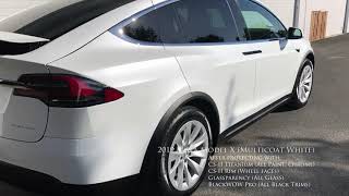 DTLRSHP 37 - 2019 Tesla Model X (Multicoat White) CS2 Titanium, CS2 Rim, Glassparency