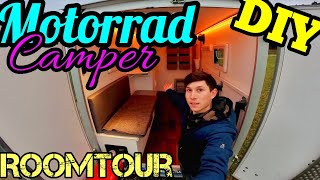 DIY Motorrad Camper -  Teil 2 - Was ist neu im Kofferanhänger? Roomtour