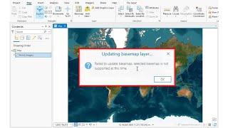 How to solution failed to update basemap in ArcGis pro? كيفية تحديث Basemap في برنامج ArcGis pro