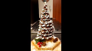 ARBOL NAVIDEÑO con Enjambres de cereal con Chocolate semi amargo