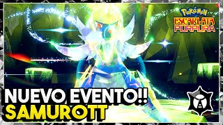 💥NUEVA TERAINCURSION SAMUROTT DE 7⭐ ESTRELLAS LLEGA A POKEMON ESCARLATA Y PURPURA💥