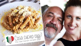 Fusilli con pesto radicchio speck e noci - ⏳ pronti in 10 min