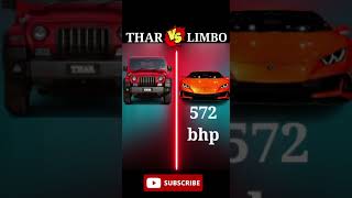 thar v/s Lamborghini | #viral #shorts #funny #thar #tharshorts @BrainXMania