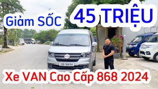 Xe VAN cao cấp SRM 868 2 chỗ 2024 làm full khoang hàng inox sẽ có những gì? | 0966024430