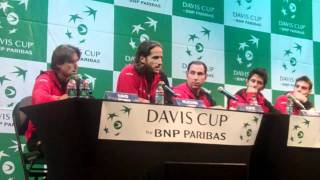 David Ferrer at USA-Spain Davis Cup Draw Presser