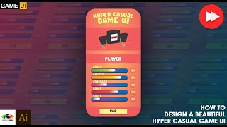 Creating super easy and beautiful game Ui Design (Speed Art)