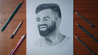 how to draw virat kohli || drawing virat kohli || @shivjiarts