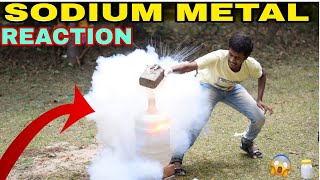 SODIUM METAL REACTION WITH WATER |SODIUM METAL VS WATERMELON | SODIUM METAL EXPERIMENT