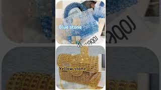 Blue stone 💙 V's yellow stone 💛,,,,, 💅 👄👗,,,,,,,,#youtube