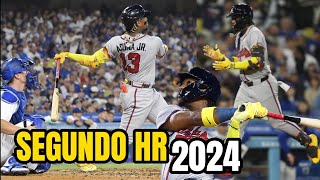 A Ronald Acuña Jr ya se le ha vuelto costumbre dar JONRÓN en el Dodger Stadium