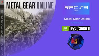 RPCS3 Old Build - Metal Gear Online 2022 - Gameplay - 3080TI - i9-9900K