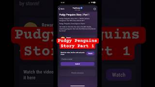 Pudgy Penguins Story Part 1 Code Tapswap || Tapswap Code Pudgy Penguins Story #tapswap #tapswapcode