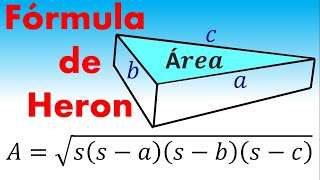 Trigonometria  - Fórmula de Heron ( Área de um Triângulo Qualquer )