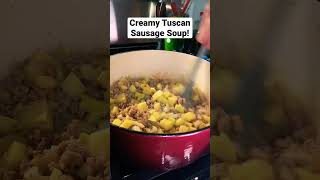 An easy soup, packed with flavor that ANYONE can make! #cooking #food #soup #sausage #easy #tips