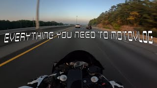 Everything YOU need to START MotoVlogging | Yamaha R6 | Pure Sound