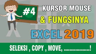 TUTORIAL EXCEL 2019 PART 4   MENGENAL KURSOR MOUSE MICROSOFT  EXCEL