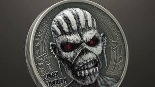 2024 Cook Islands 2 Ounce Iron Maiden Book of Souls Colored Silver Coin