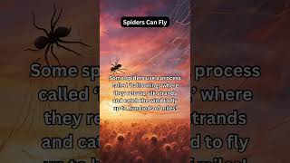 Spiders Can Fly🕷️🕸️👀| did you know?#dailyfacts #daily #spiders