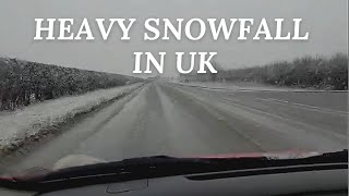 Heavy Snowfall in UK ❄️ / Storm Eunice