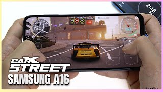 Samsung Galaxy A16 CarX Street Gaming test | Helio G99, 90Hz Display