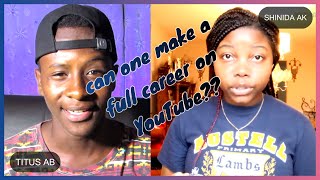 Can one turn a Youtube hobby into full career? | Shinida Ak | America - Cameroon