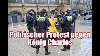 Politischer Protest gegen König Charles