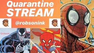 Quarantine Stream - Spidey Sense Spider-Man Sketchcard - Marvel Artist Livestream!