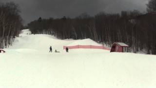 Stowe Skiing-Finally got my rail slide down!