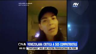 Venezolana critica a sus compatriotas