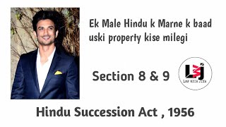 Ek Male Hindu k Marne k baad uski property kise milegi | Section 8 & 9 | Hindu Succession Act |