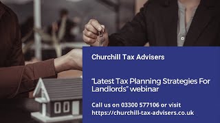 “Latest Tax Planning Strategies For Landlords” webinar