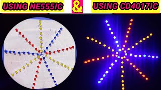 How To Make Led rgb Light At Home Led Light For Diwali Decoration || Use CD4017 IC And NE555 IC