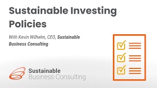 Sustainable Investing Policies