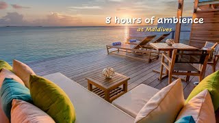 8 hours of Ocean Wave Sound from Maldives / Relax / Meditation / Sleep / ASMR