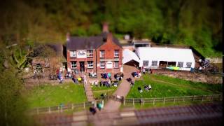 Micropub - Black Lion, Consall (Tiltshift timelapse by drone)