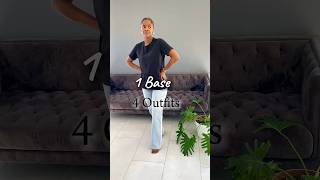 The mission is minimalism, so here’s 1 base to make 4 outfits #southafricanyoutuber#contentcreator