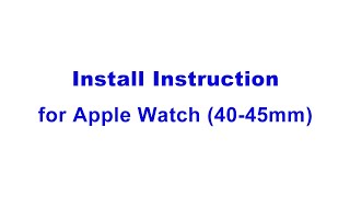 Apple Watch Glass Instruction-English