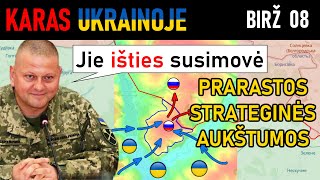 Birž 8: DIDŽIULĖ PERGALĖ! Ukrainiečiai IŠSTUMIA RUSUS iš Strateginių Aukštumų! | Karas Ukrainoje