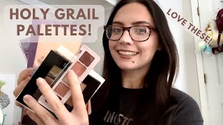 MY HOLY GRAIL EYESHADOW PALETTES | palettes I would repurchase because I love them so much!