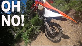 Almost Lost My Bike Here! 2024 KTM 300 XC-W